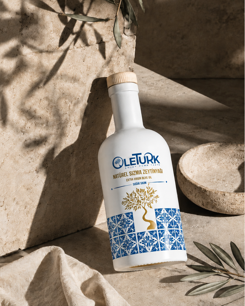 OleTurk Gourmet Set — 2 L Extra Virgin Olive Oil & Pourer
