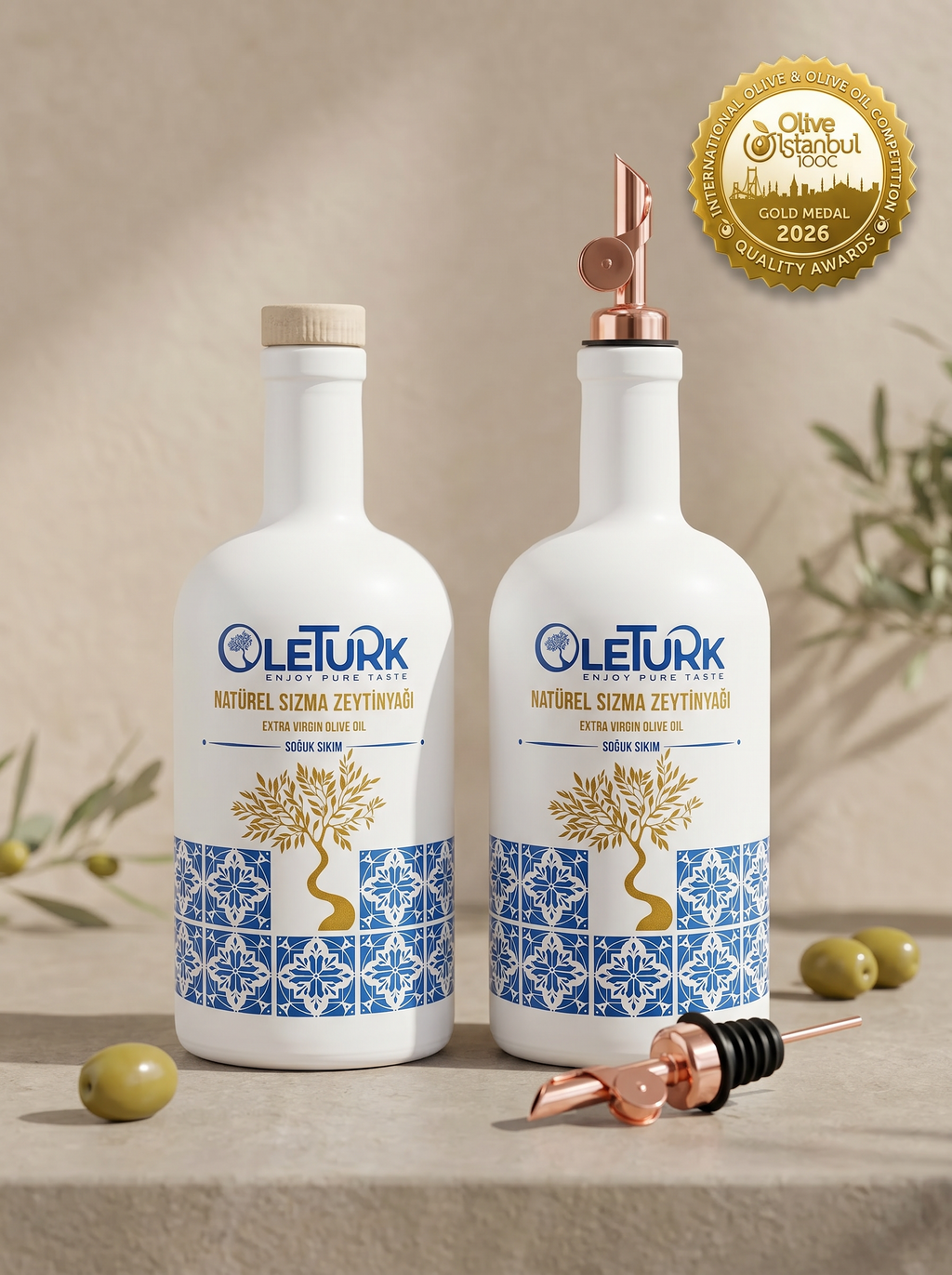 Premium Natürel Sızma Zeytinyağı Duo Set – 2 x 500 ml
