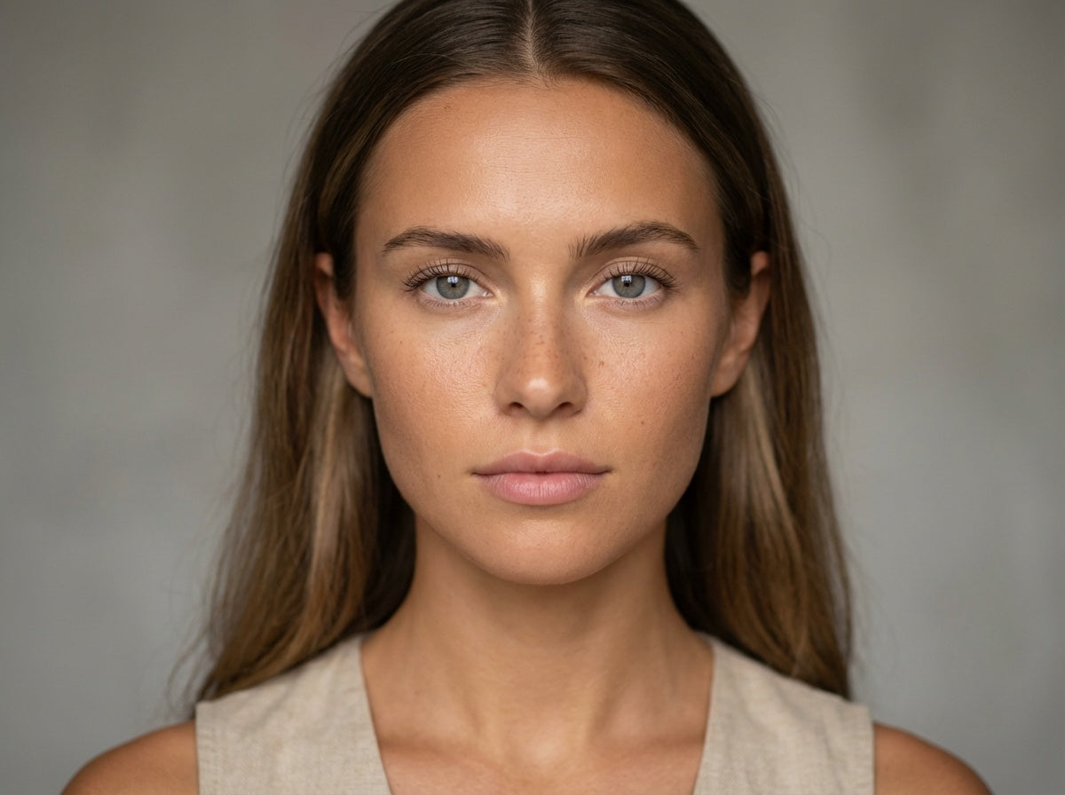 natürel zeytinyağı ile cilt bakımı doğal güzellik kadın portresi