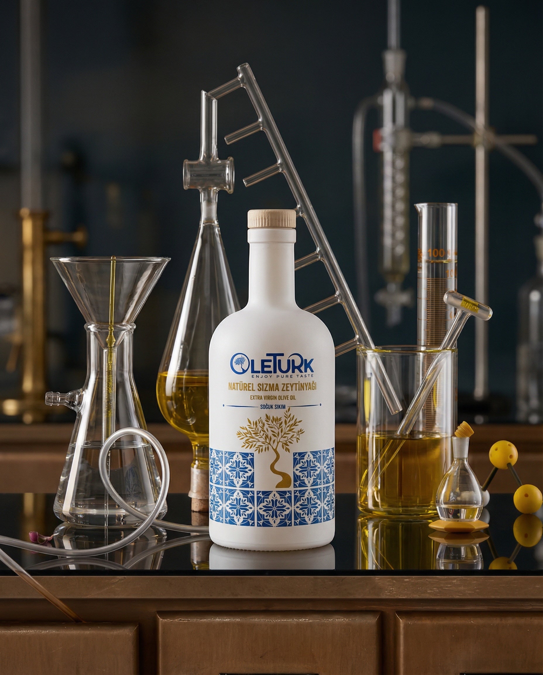 zeytinyağı kalite ve saflık testleri laboratuvar ortamı OleTurk